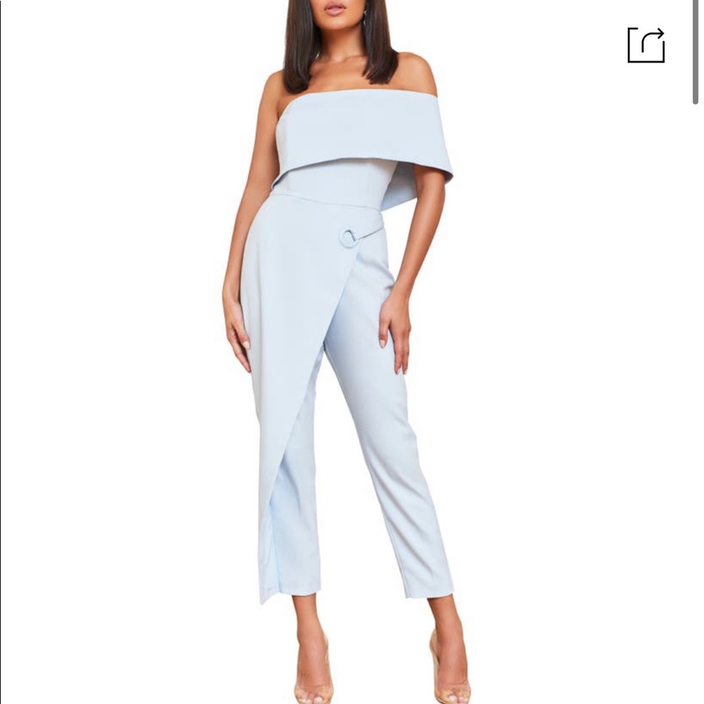 NWT Lavish Alice grommet asymmetrical jumpsuit